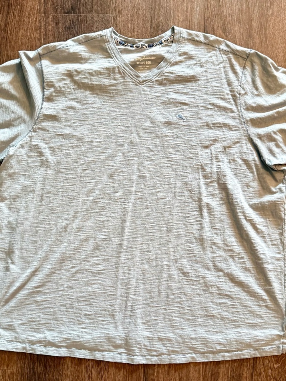 Tommy Bahama Men's Big & Tall Island Zone V-Neck T-Shirt - Blue - Size 3XLB